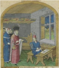 Giovanni Colonna, Mare historiarum, Paris, BnF, ms. Lat. 4915, f. 21r et 1r.