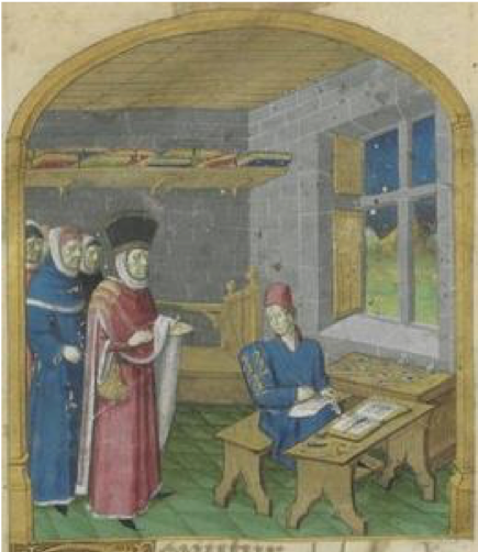 Giovanni Colonna, Mare historiarum, Paris, BnF, ms. Lat. 4915, f. 21r et 1r.