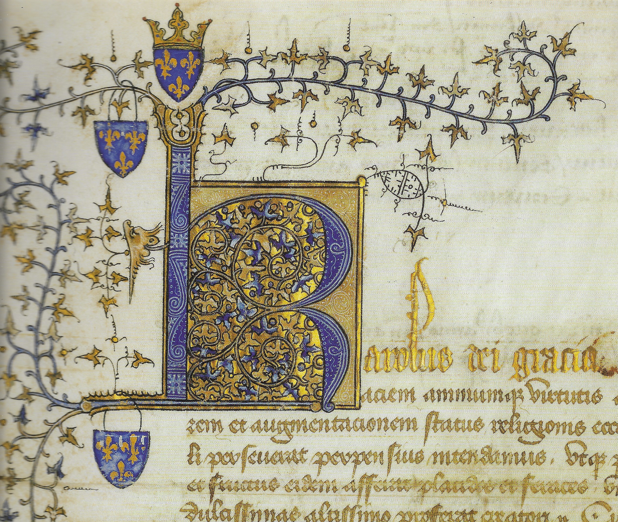 Acte de Charles VI en faveur de Louis d'Orl&eacute;ans. Paris, AN AE II 420, 1400.