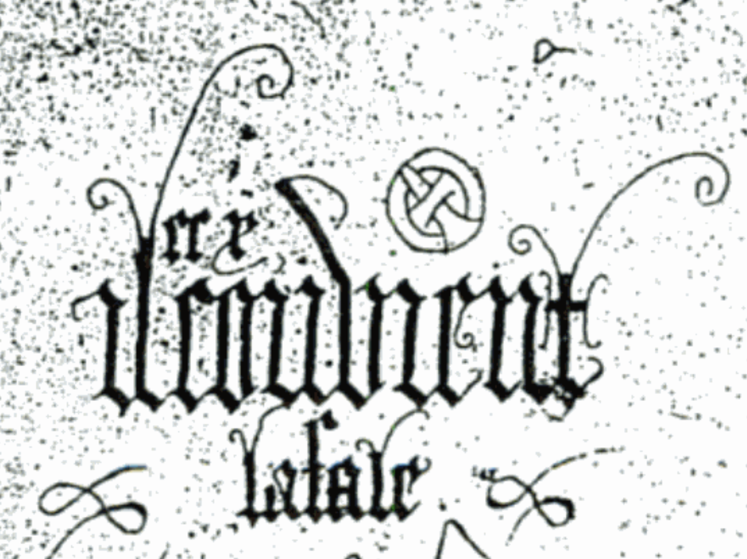 Le mot, chiffre et devise d'Antoine de la Sale.&nbsp;Carpentras, Biblioth&egrave;que Inguimbertine, Ms. 38, fol. IIIv.