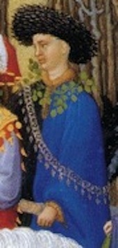 Tr&egrave;s Riches Heures de Jean de Berry, Chantilly, Mus&eacute;e Cond&eacute;, Ms. 84, vers 1415-1416, le mois de mai (d&eacute;tail)