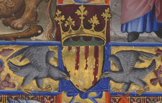 Br&eacute;viaire de Martin d&rsquo;Aragon. Paris, BnF, Ms. Rotschild 2529, fol. 17v. (d&eacute;tail)